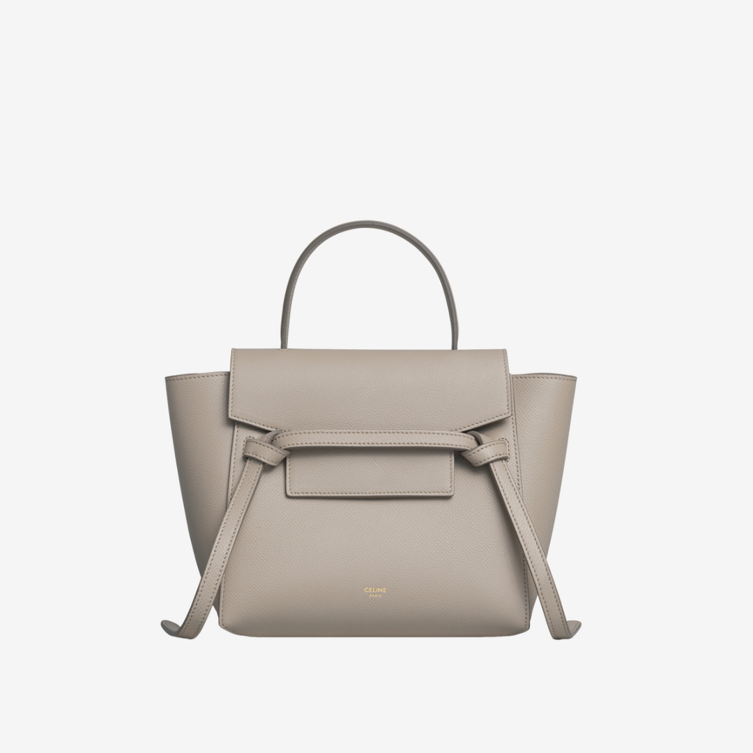 셀린느 그레인 카프스킨 나노 벨트백 라이트 토프