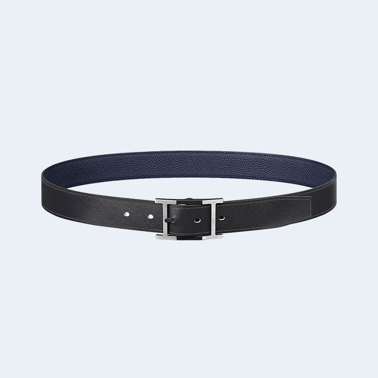 에르메스 네오 탄뎀 리버서블 블루 벨트 32mm