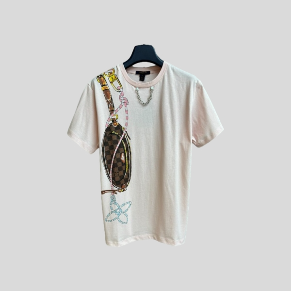 루이비통 킵잇 프린트 티셔츠(핑크)