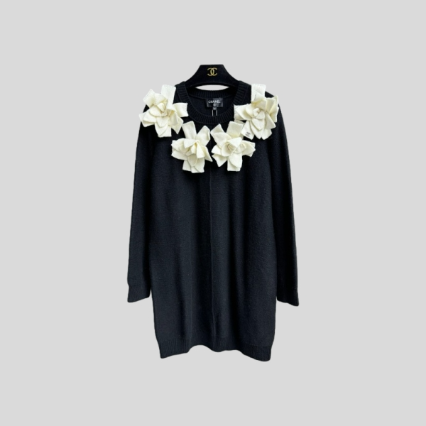샤넬 3D 플로럴 드레스