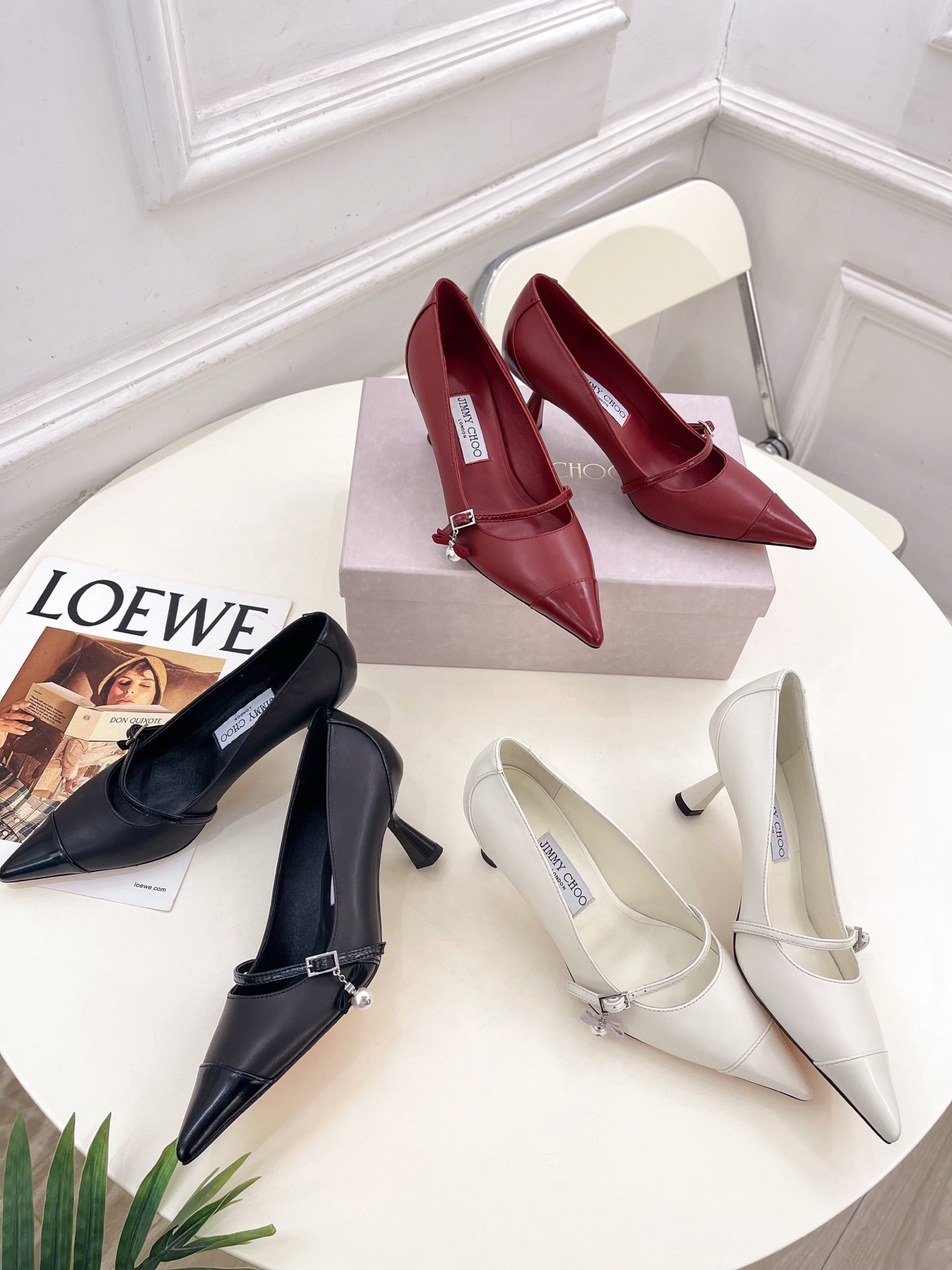 지*추 25ss 신상 진주 펜던트 스틸레토 힐