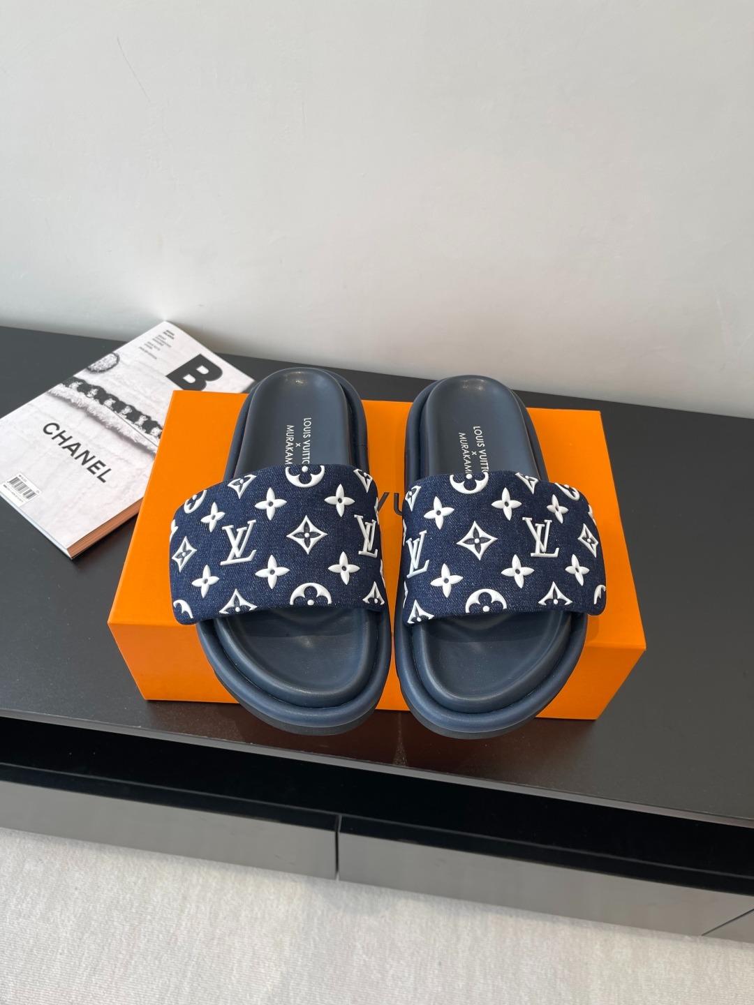 루*비통 25ss 모노그램 점보 플랫폼 뮬샌들