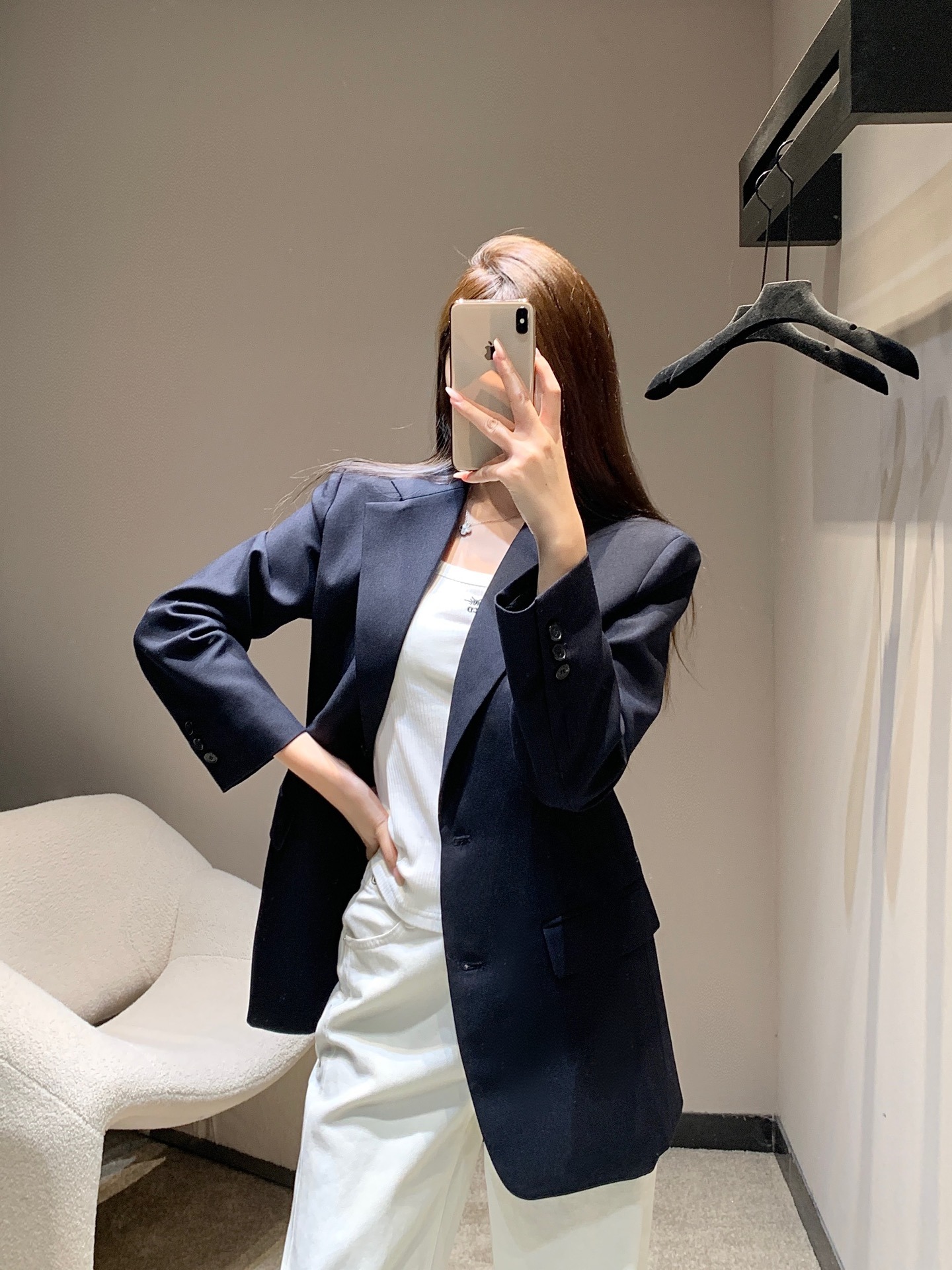 프*다 25FW 신상 삼각로고 정장 코트