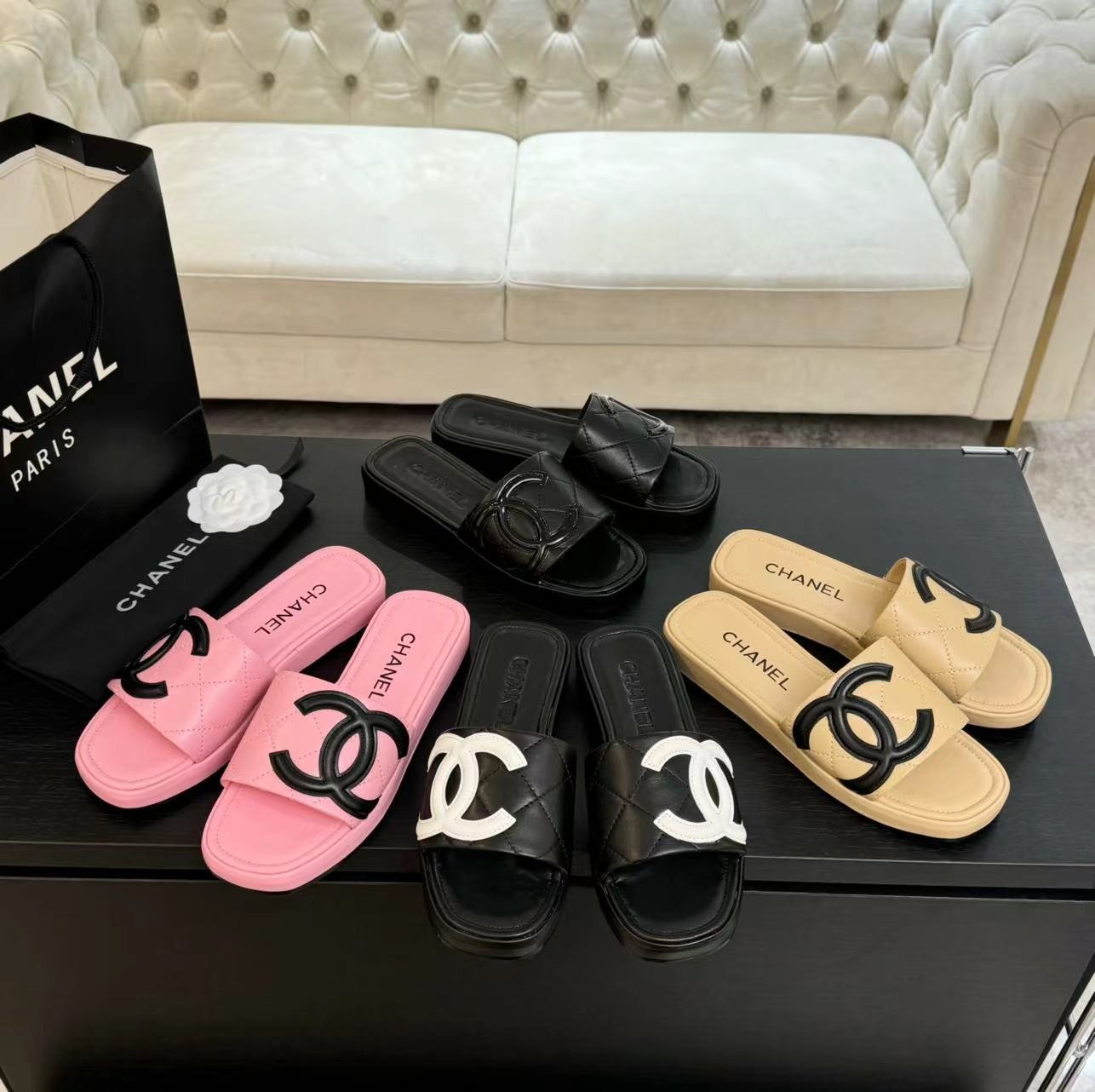 샤* 클래식 빈티지 슬리퍼