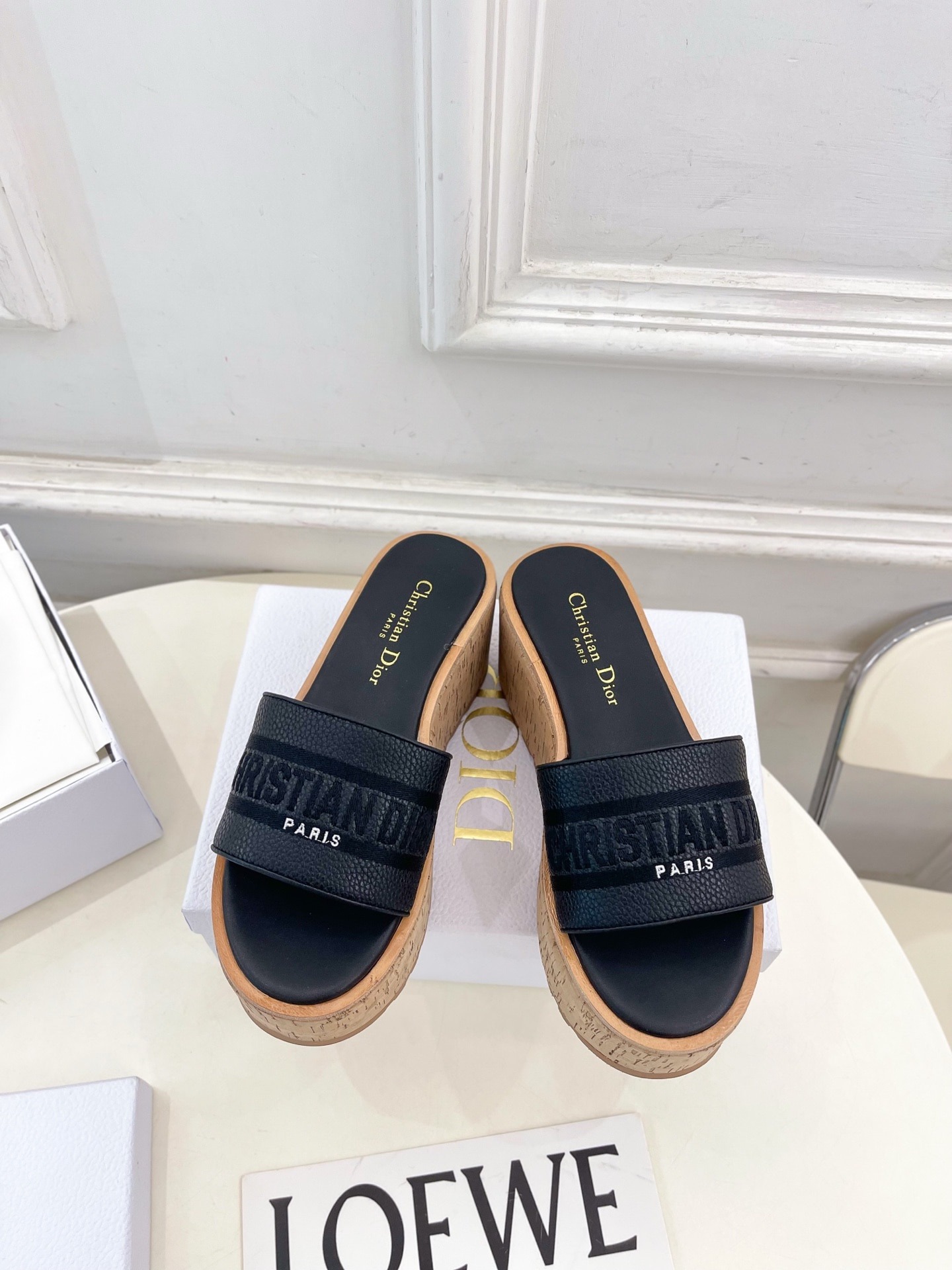 디* 25 신상 Dway 웨지힐 통굽 슬리퍼