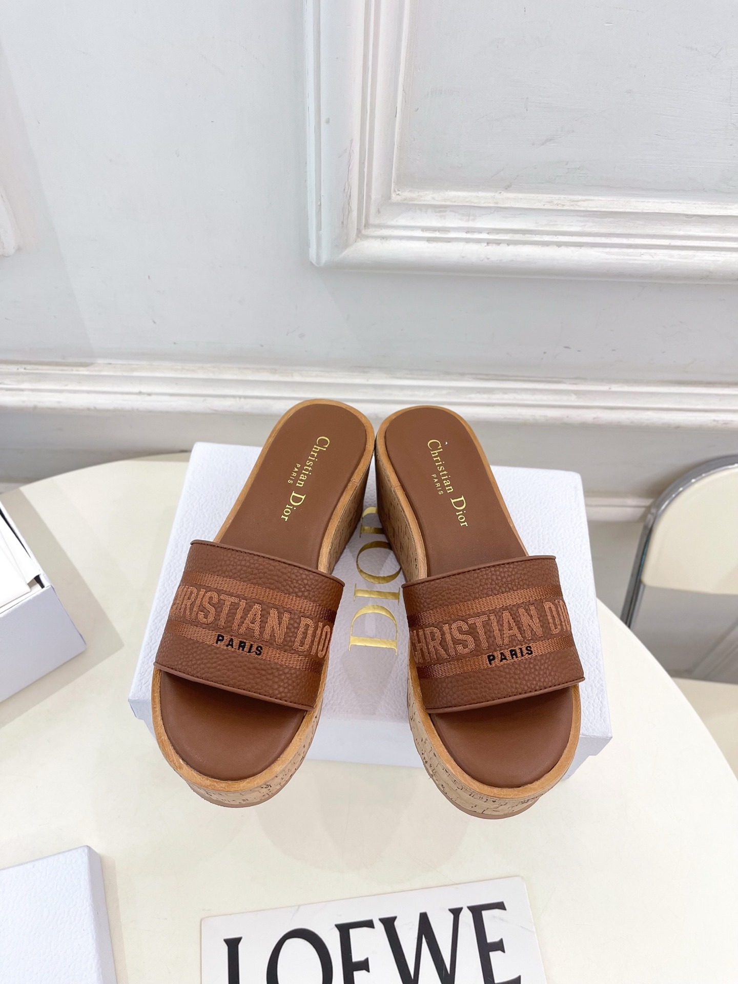 디* 25 신상 Dway 웨지힐 통굽 슬리퍼