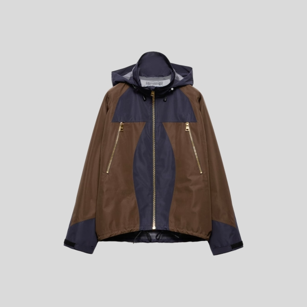 프라다 테크니컬 패브릭 블루종 자켓