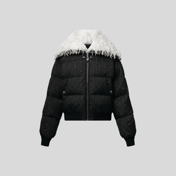 루이비통 페더 칼라 푸퍼 자켓
