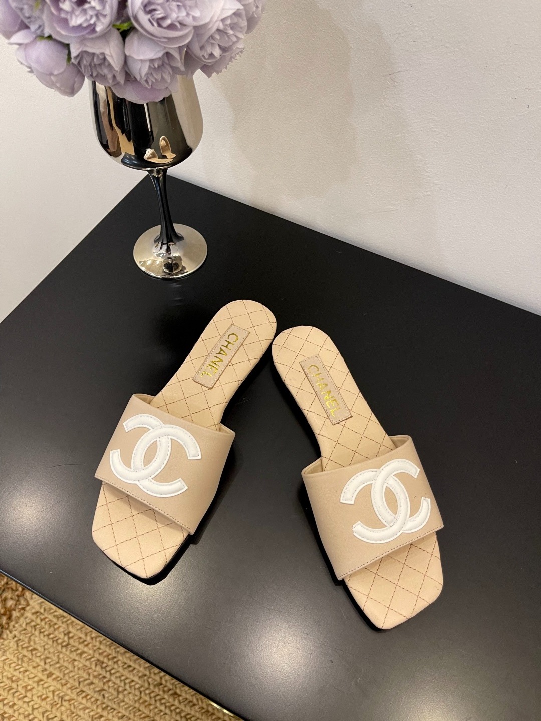 샤* 25 신상 일자 플랫 슬리퍼