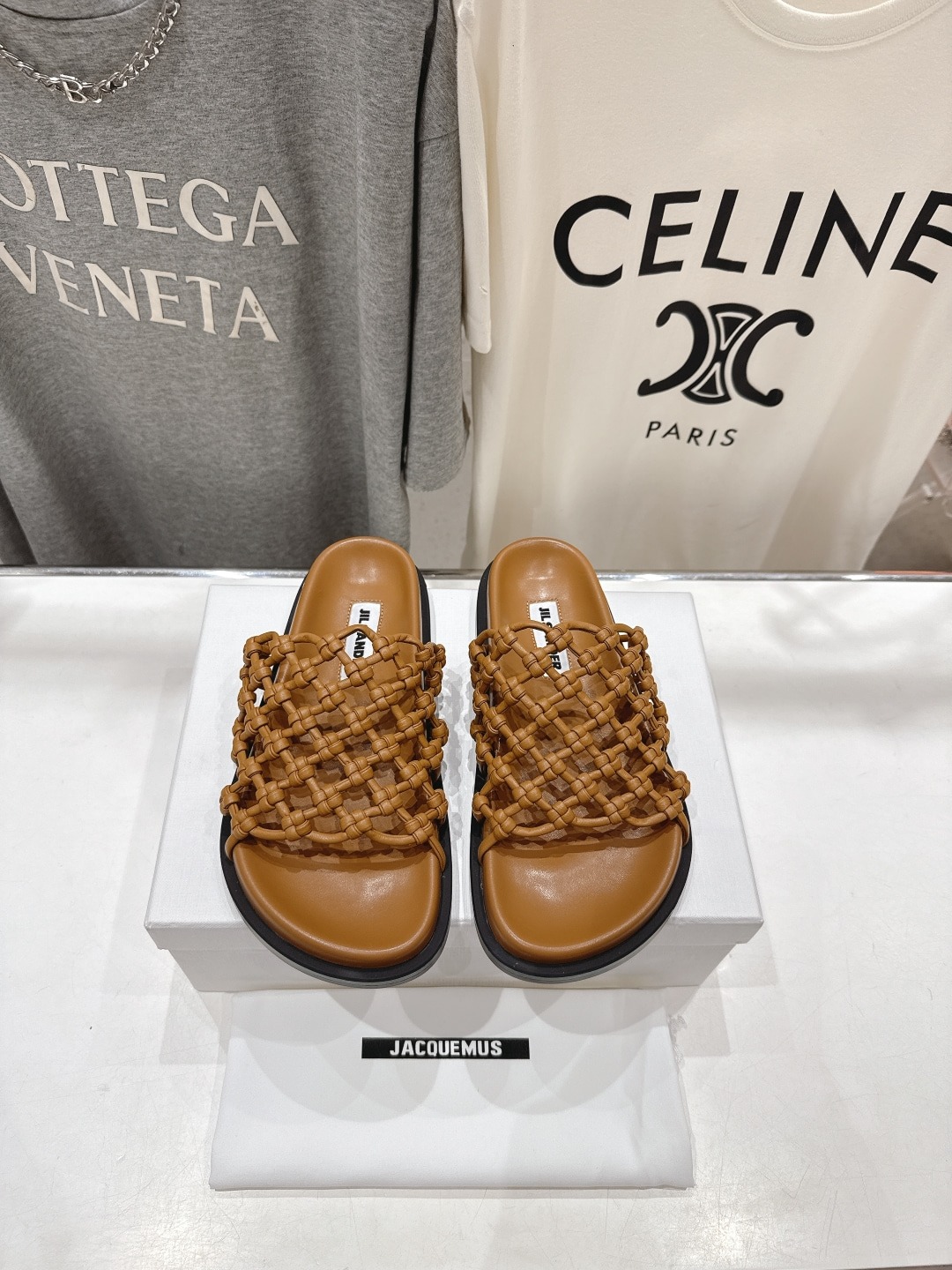 질*더 25ss 최신 짜임 비치 플랫슈즈