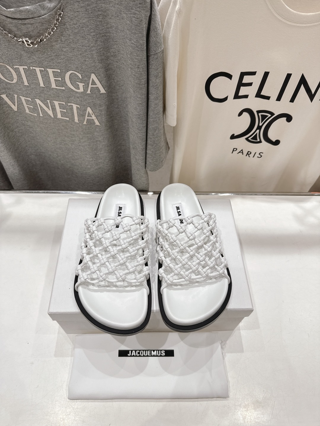 질*더 25ss 최신 짜임 비치 플랫슈즈