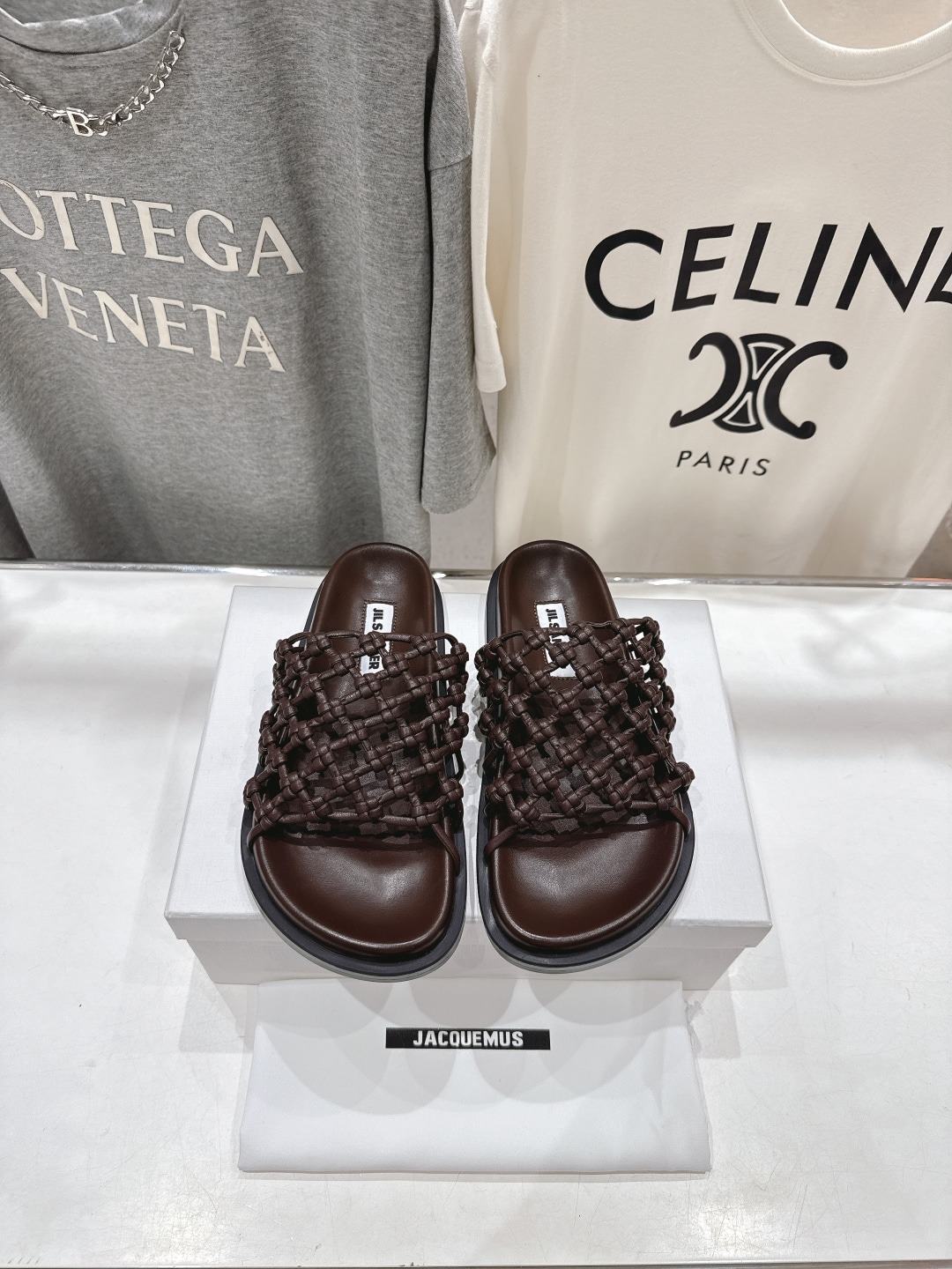 질*더 25ss 최신 짜임 비치 플랫슈즈