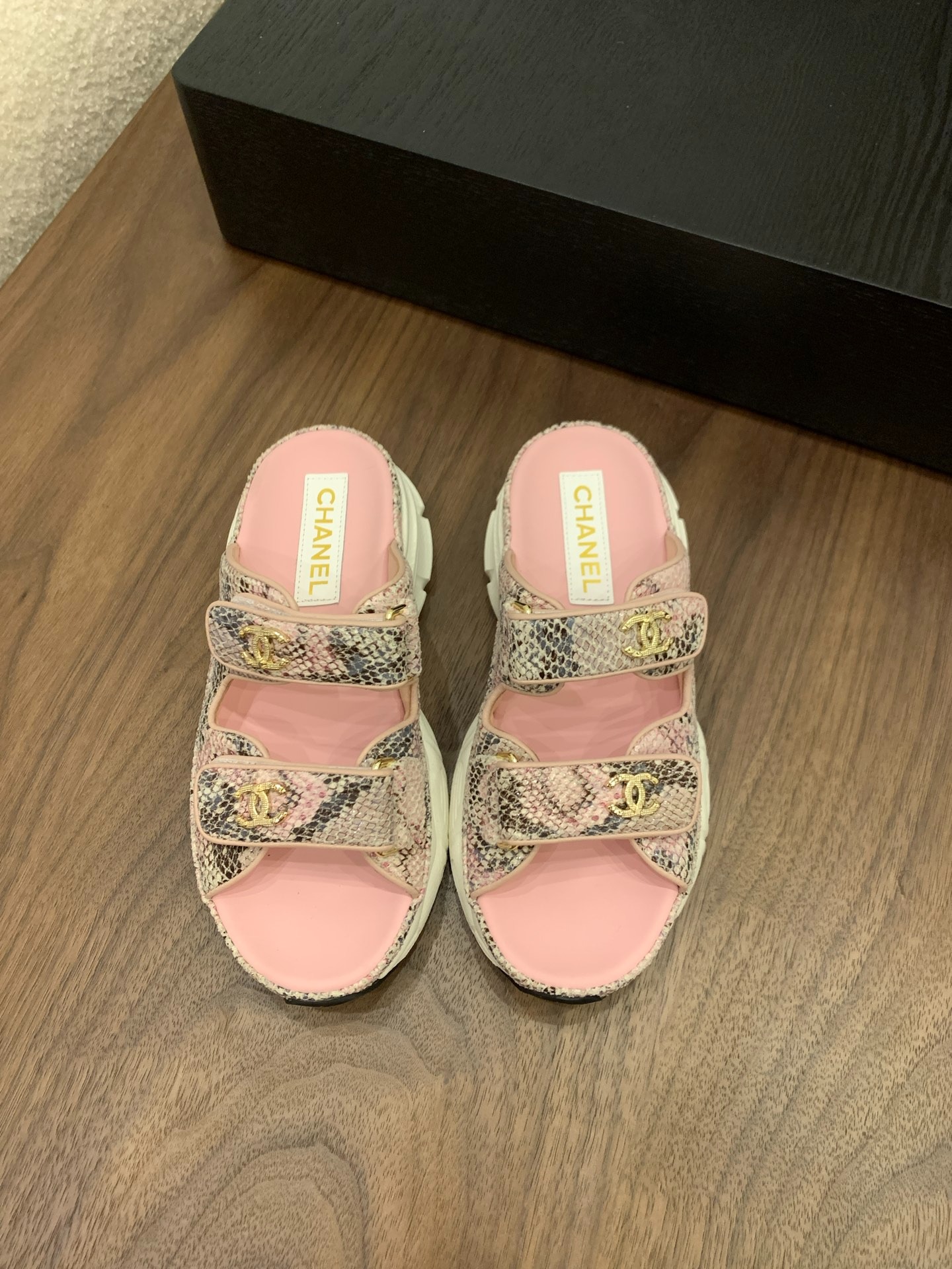 샤* 25C 신상 통굽 벨크로 슬리퍼