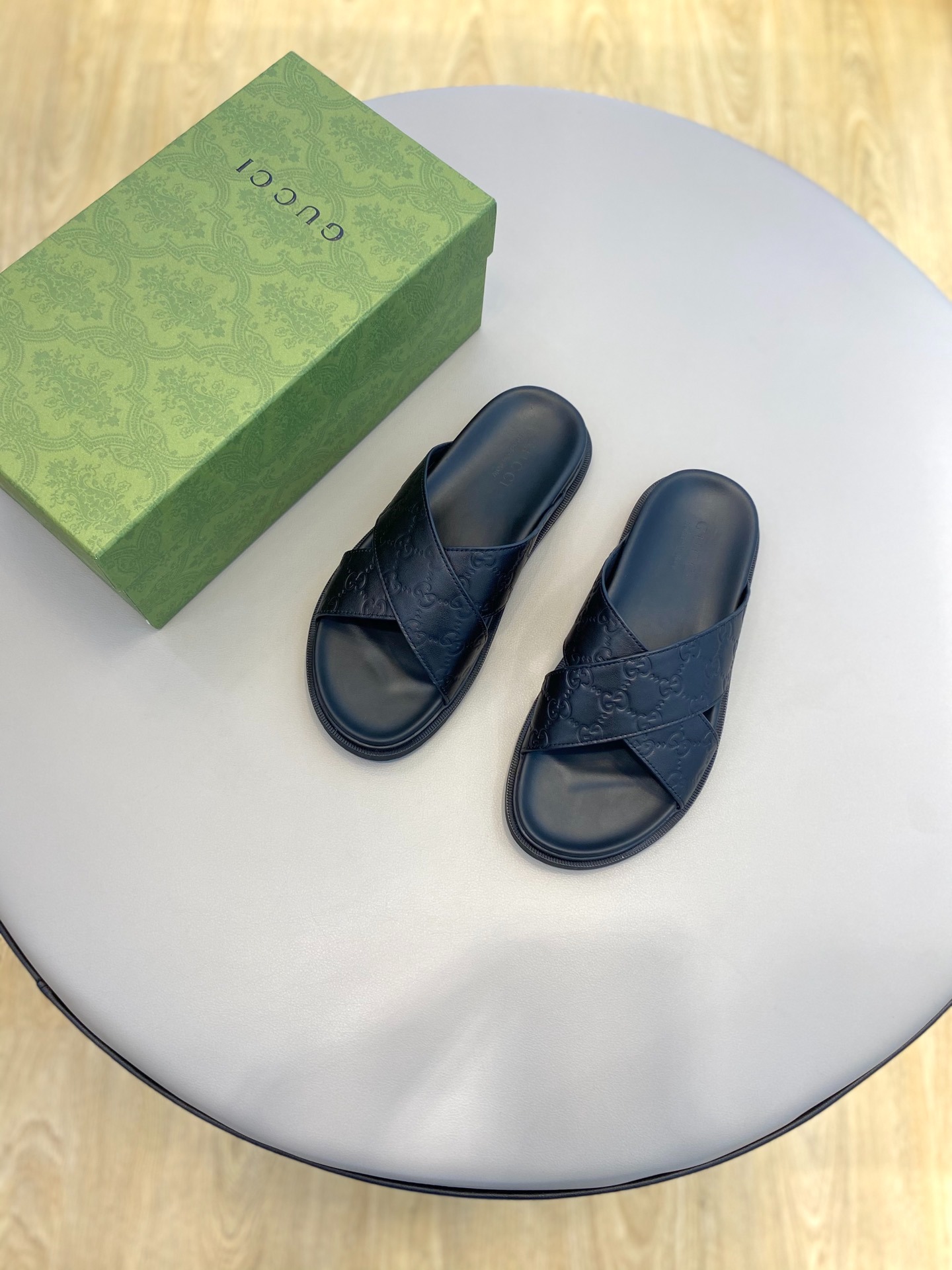 구* 고급 남성 여름 슬리퍼