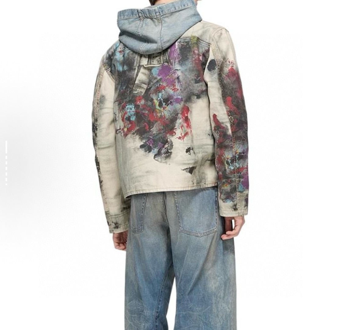 아*네스튜디오 25ss 신상 잉크젯 점퍼