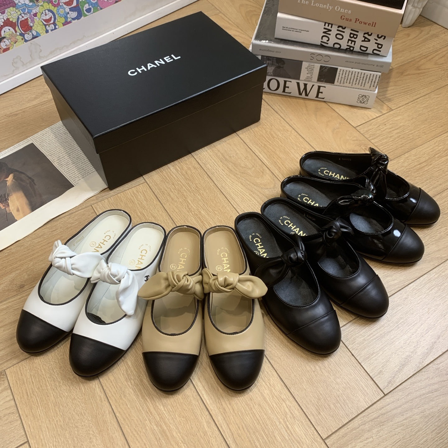 샤* 25C 이른 봄 신상 리본 세미 슬리퍼