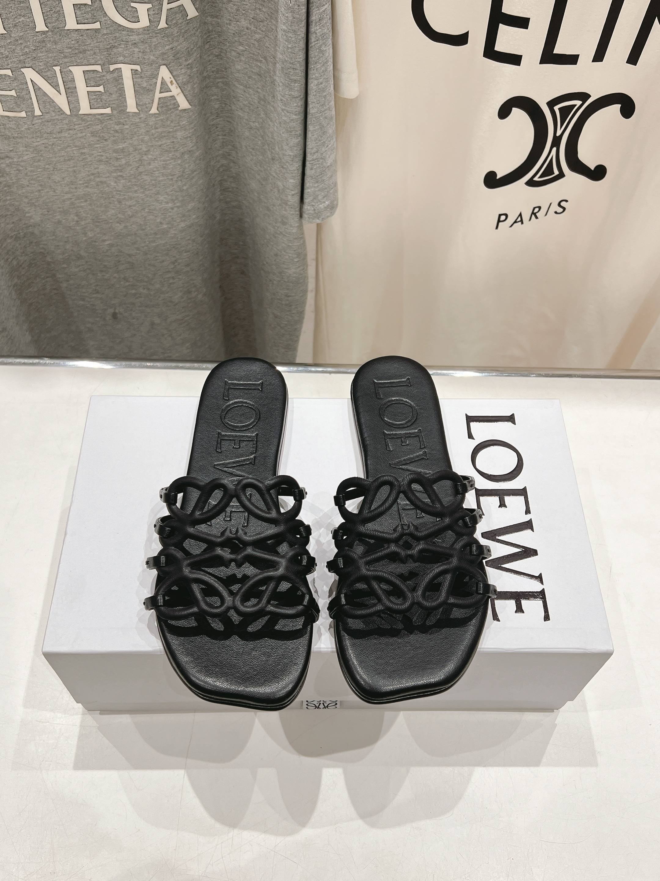 로*베 25/ss 신상 빈티지 플랫 비치 슬리퍼