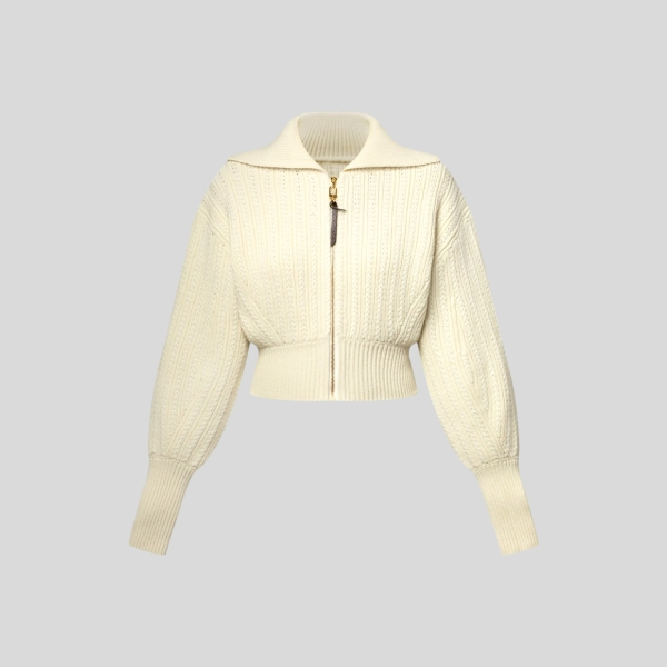 루이비통 크롭트 니트 자켓