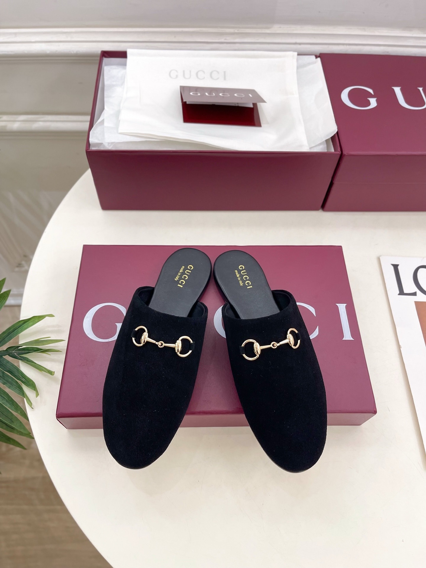 구* 신상 클래식 세미슬리퍼