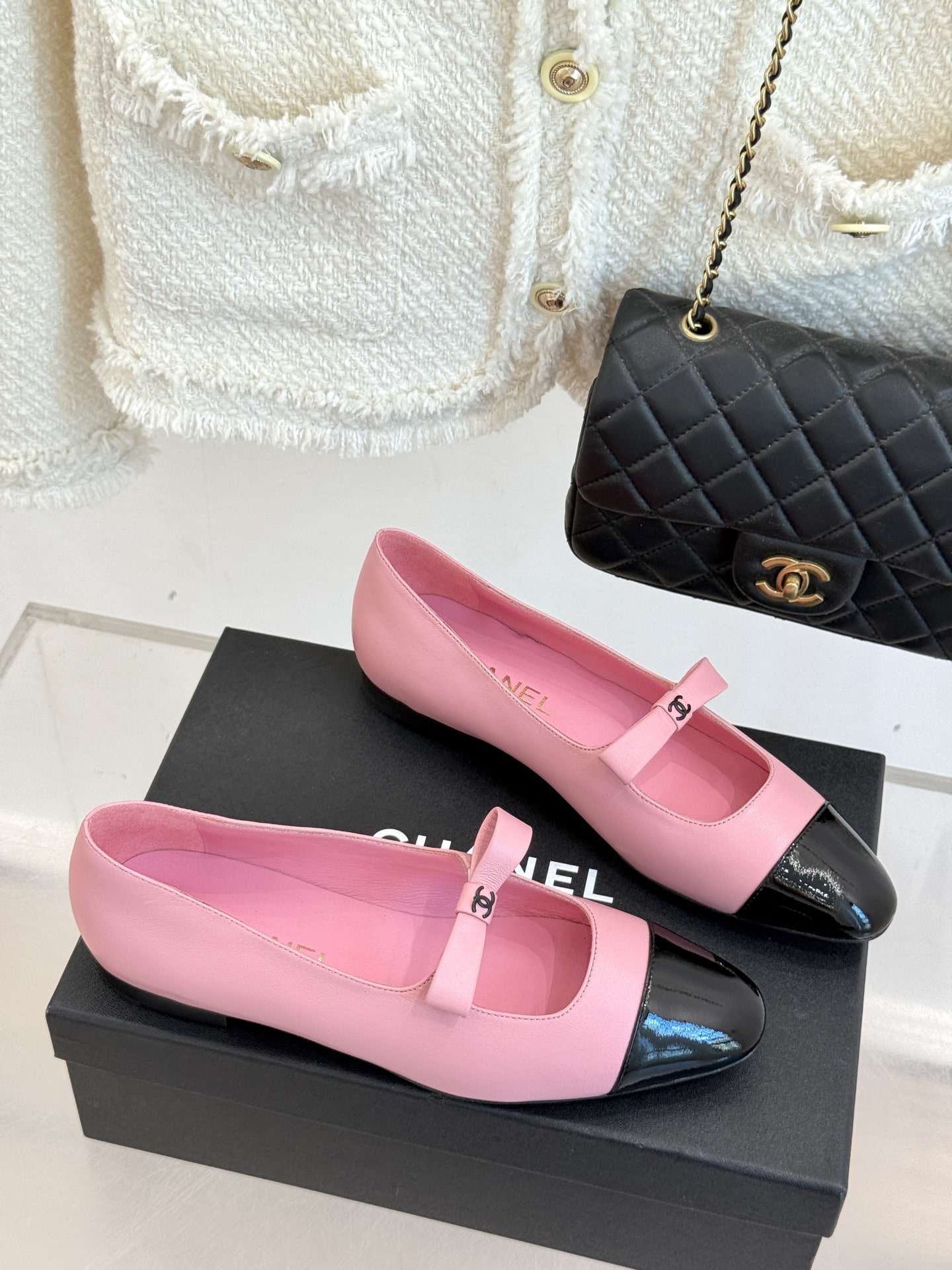 샤* 25P 신상 더블C 리본 메리제인 슈즈