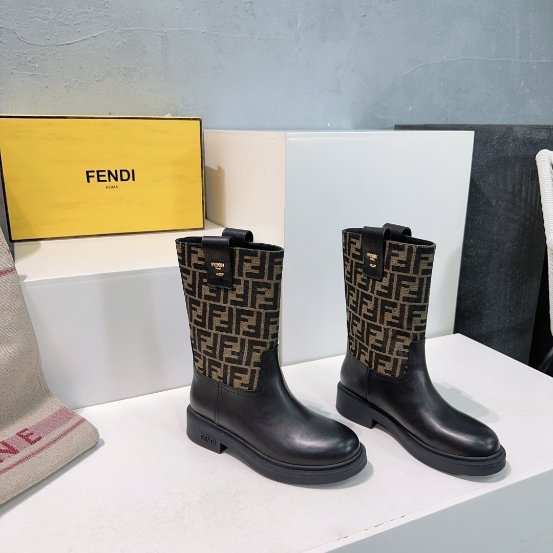 펜* 25ss 가을/겨울 클래식 샴브레이 앵클부츠