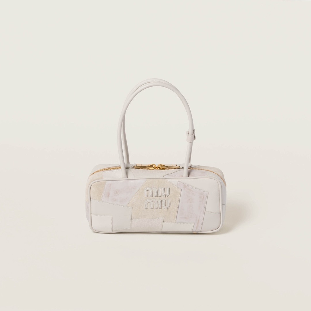 미우미우 아르카디 가죽 패치워크 백 500148