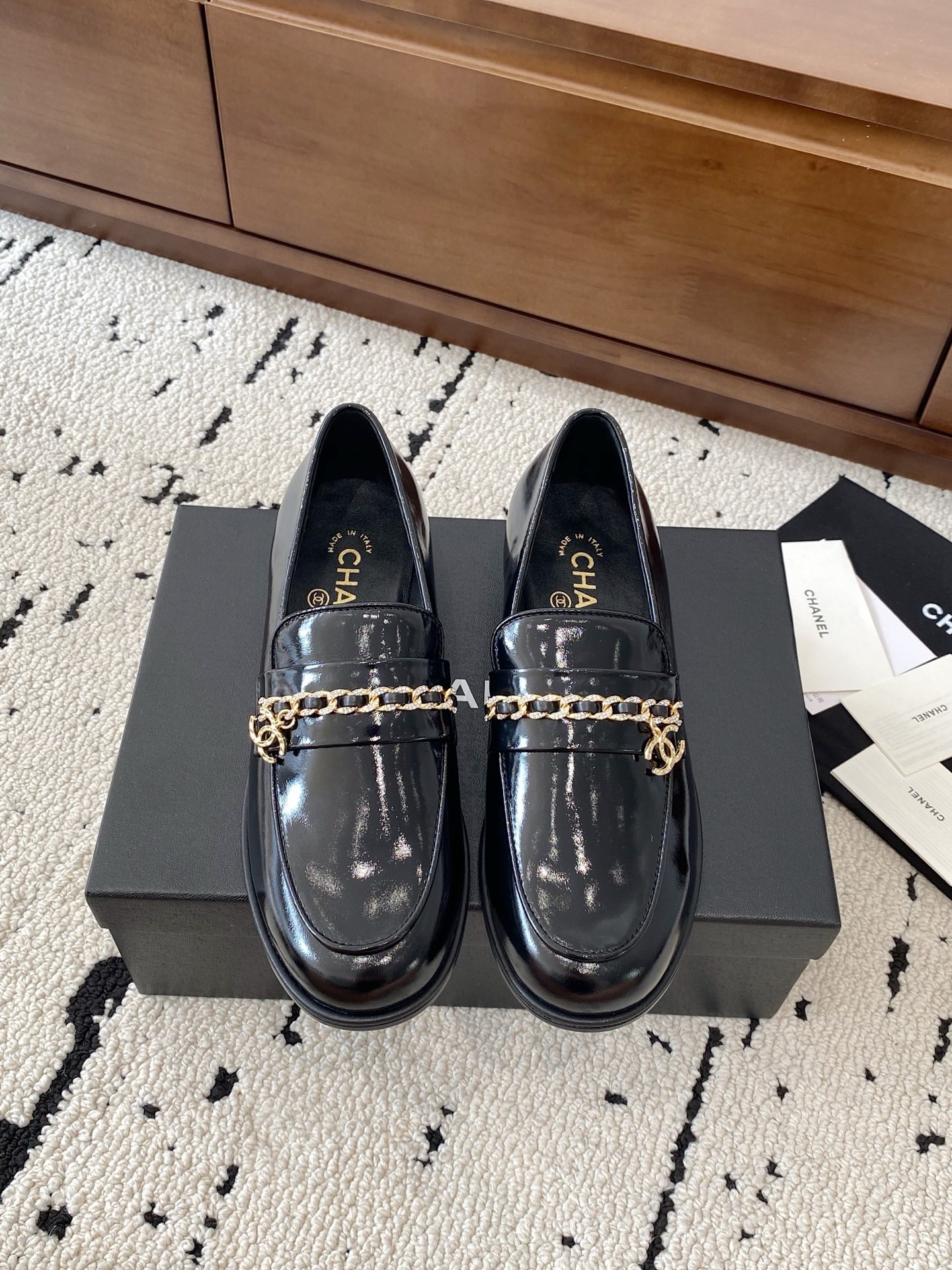 샤* 25C 신상 체인 힐 로퍼