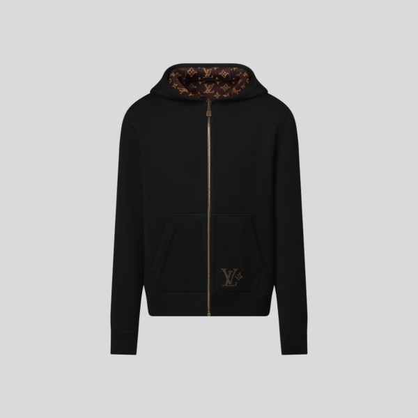 루이비통 모노그램 리버서블 더블 페이스 후디드 블루종