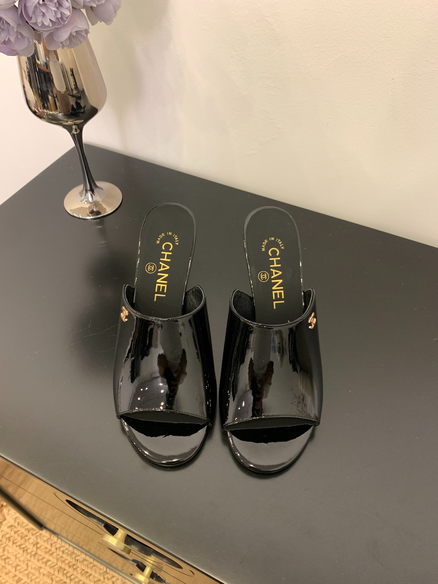 샤* 25 신상 일자 와인잔굽 슬리퍼