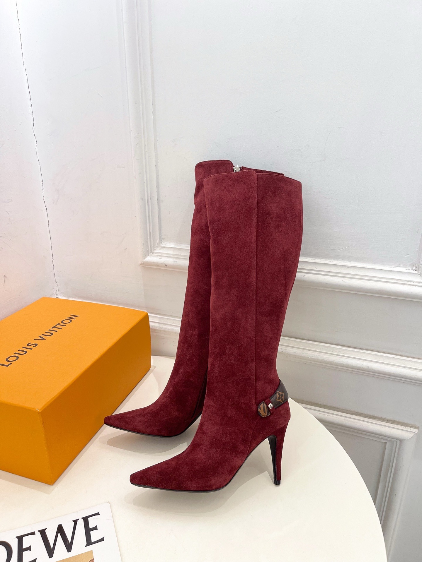 루*비통 25 신상 앵클 힐 롱 부츠