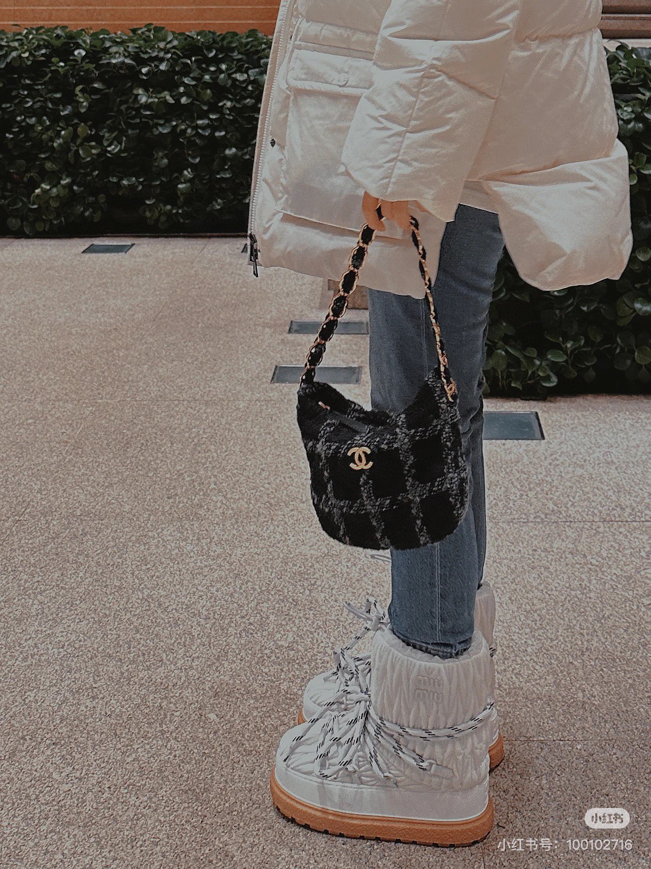 미*미* 패딩 양털 스노우 부츠