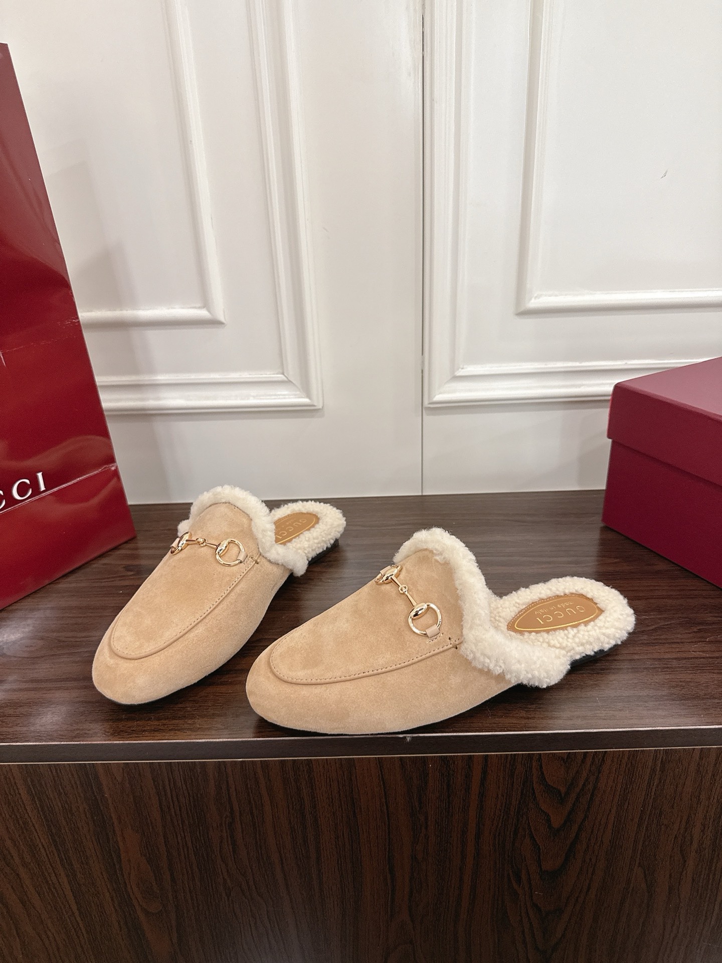 구* 메리노 울 뮬 슬리퍼