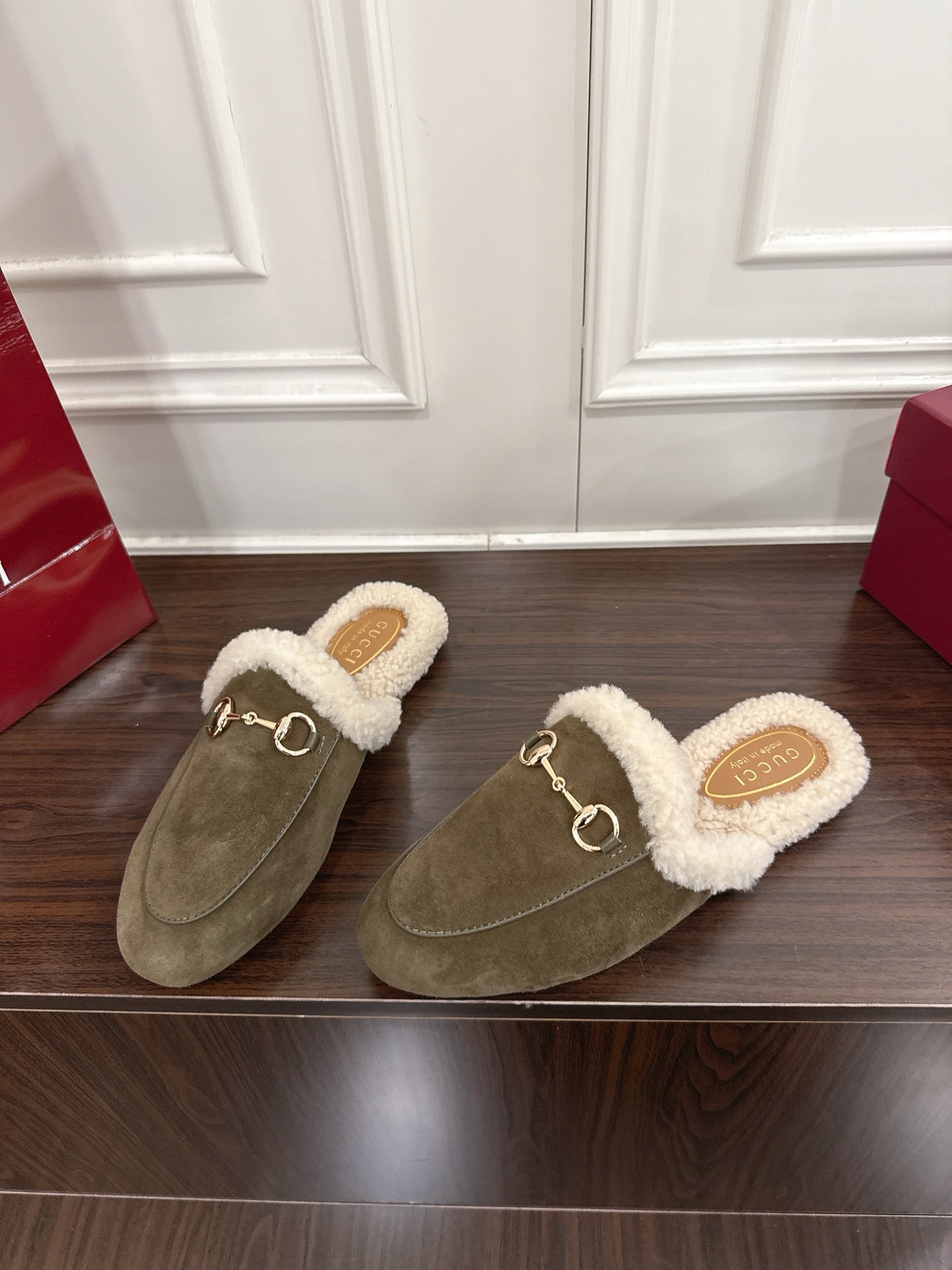 구* 메리노 울 뮬 슬리퍼