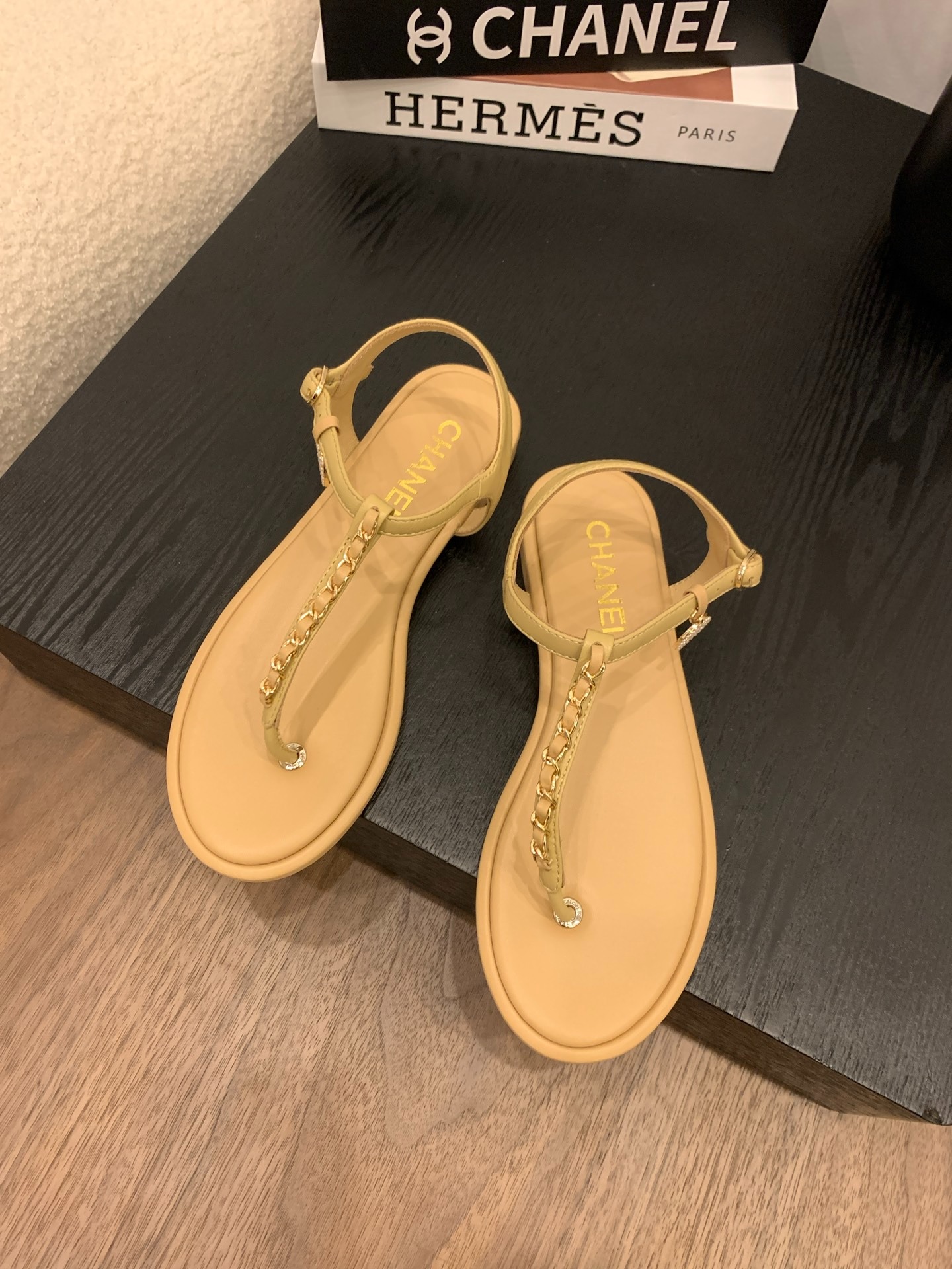 샤* 25 신상 체인 조리 슬리퍼