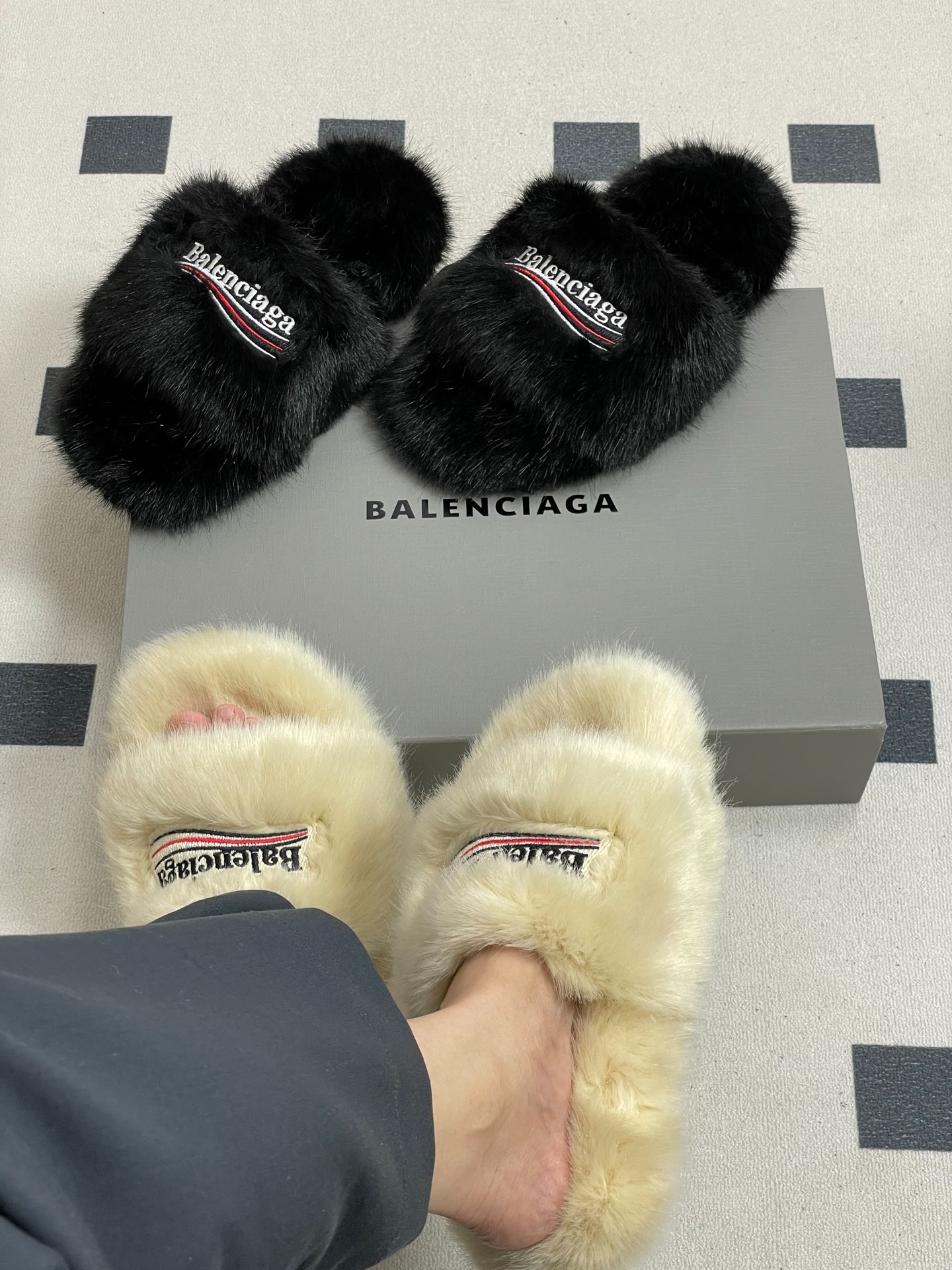 발*시아가 25s 신상 토끼털 슬리퍼