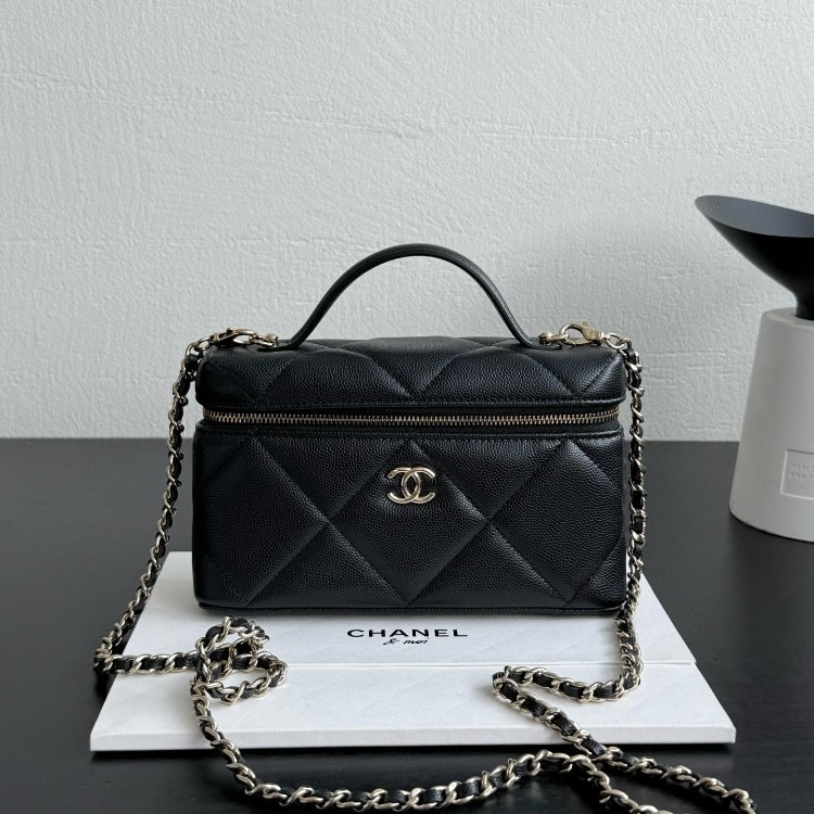 샤넬 25 퀼팅 탑핸들 베니티 체인백