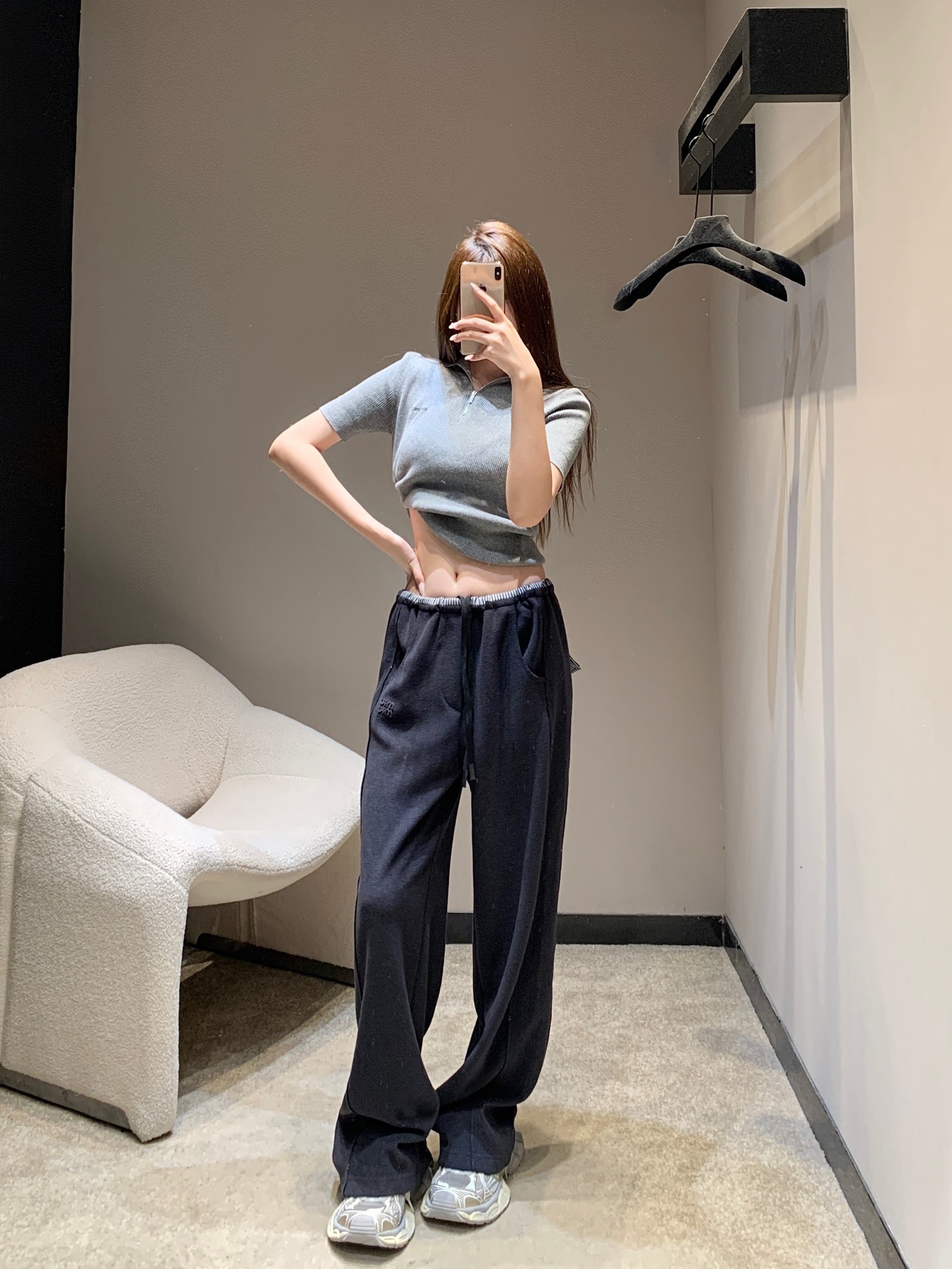 미*미* 25Fw 신상 아플리케 타월 캐주얼 바지