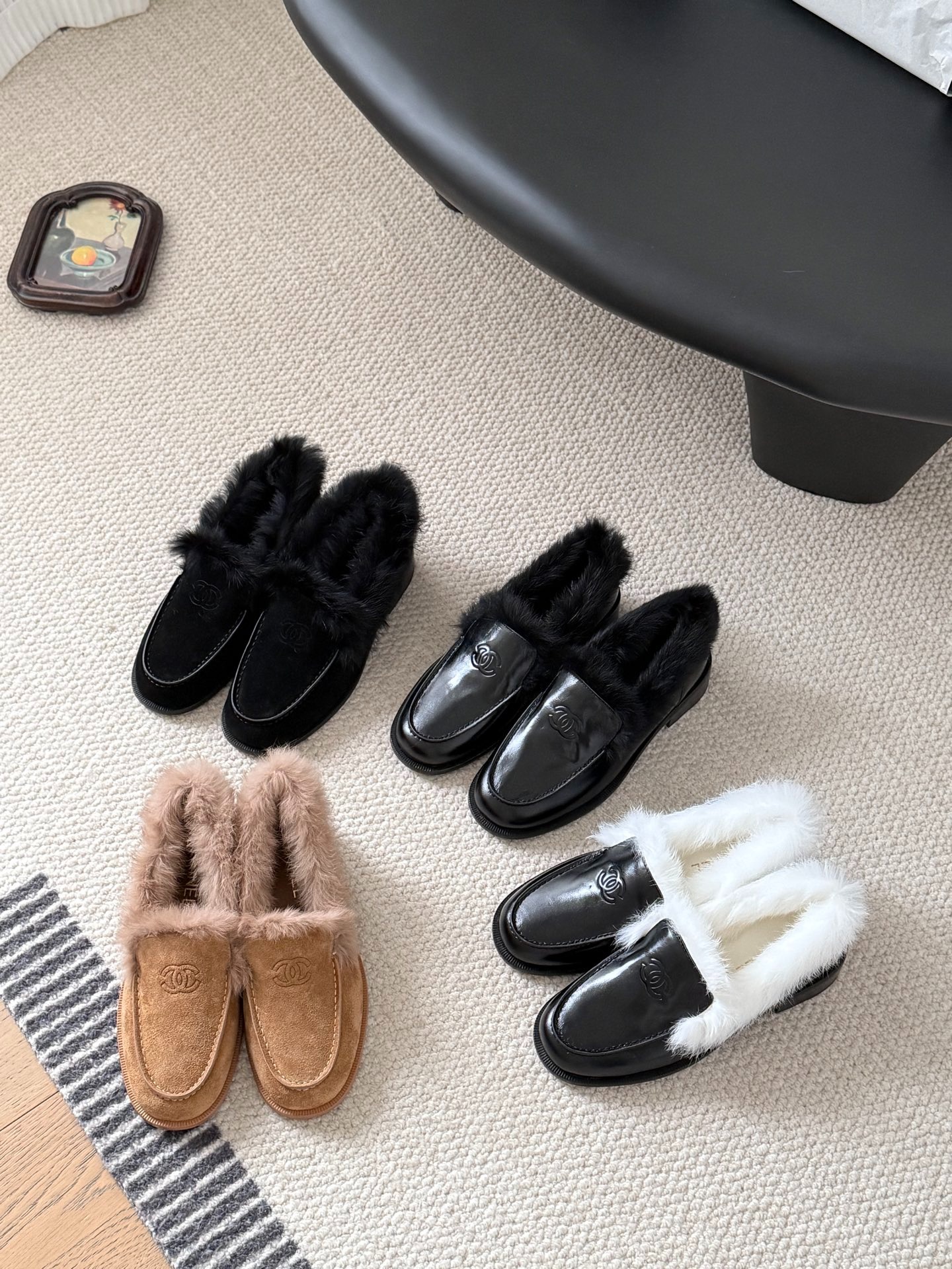 샤* 25 신상 코코네이즈 퍼 로퍼