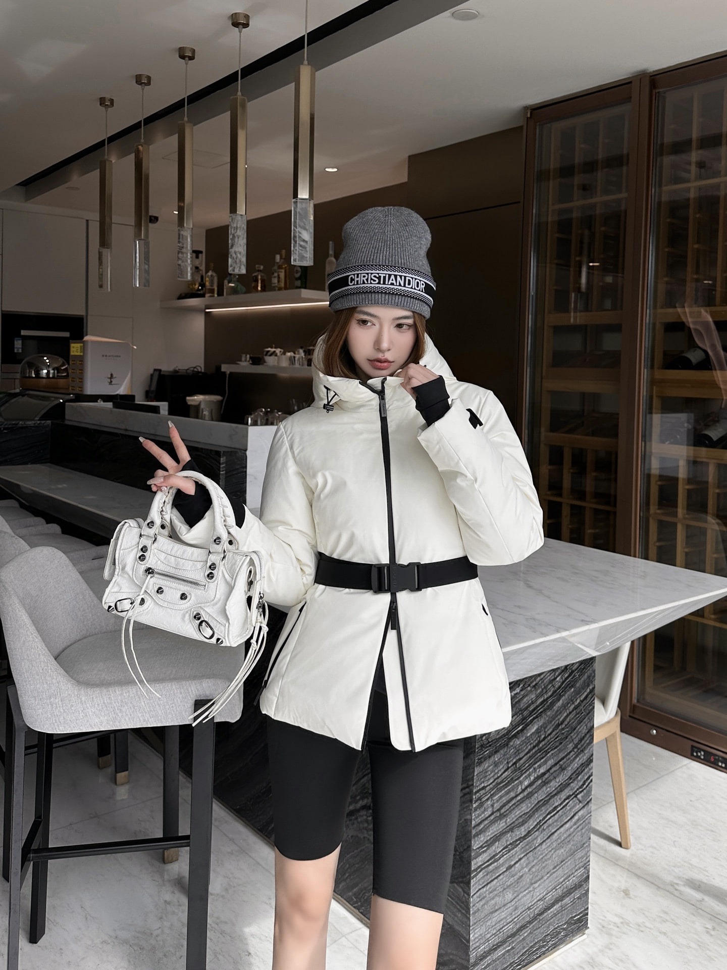 프*다 신상 스키복 후드 패딩점퍼