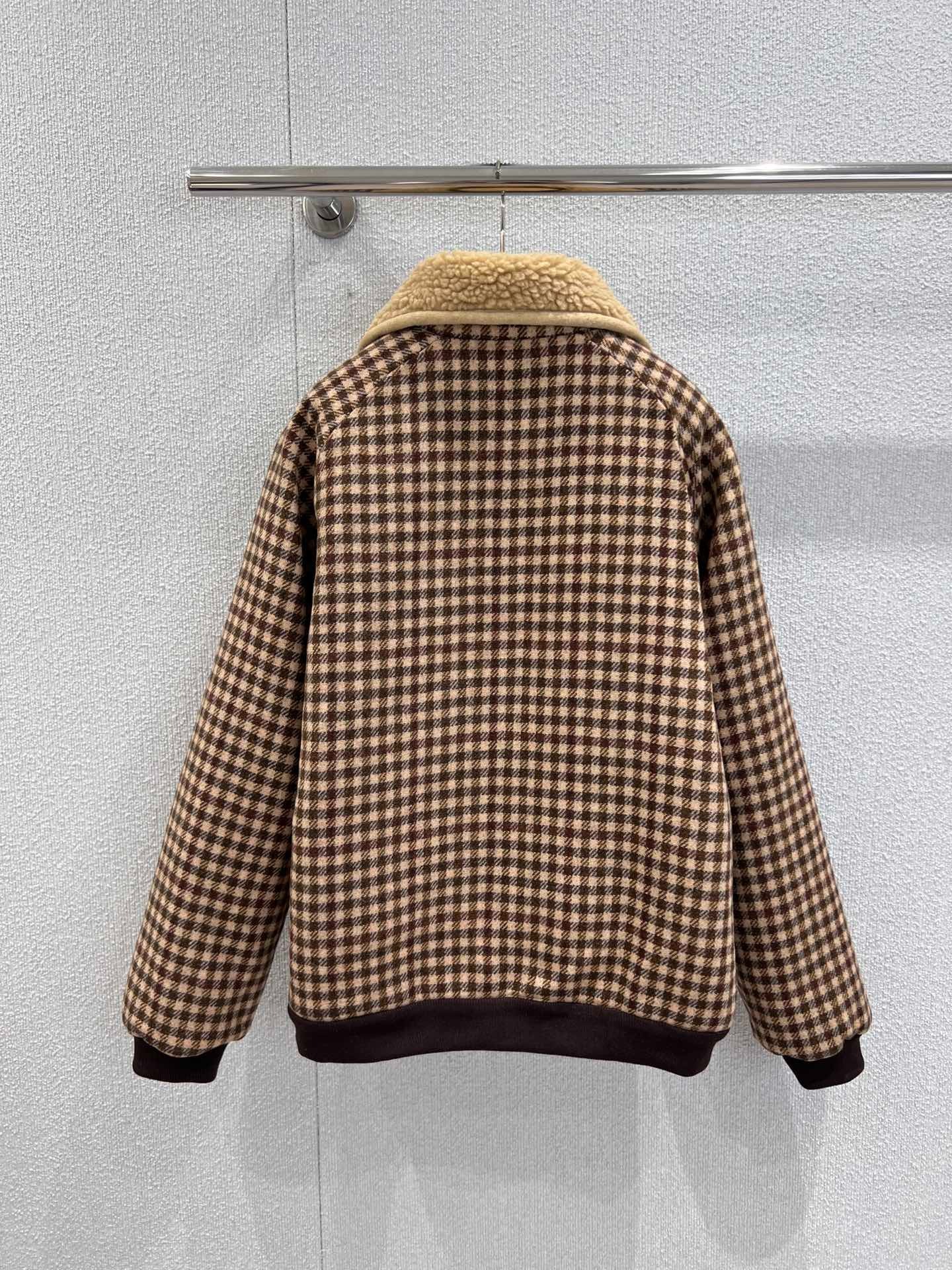 미*미* 25FW 신상 하운드투스 체크 패딩 점퍼