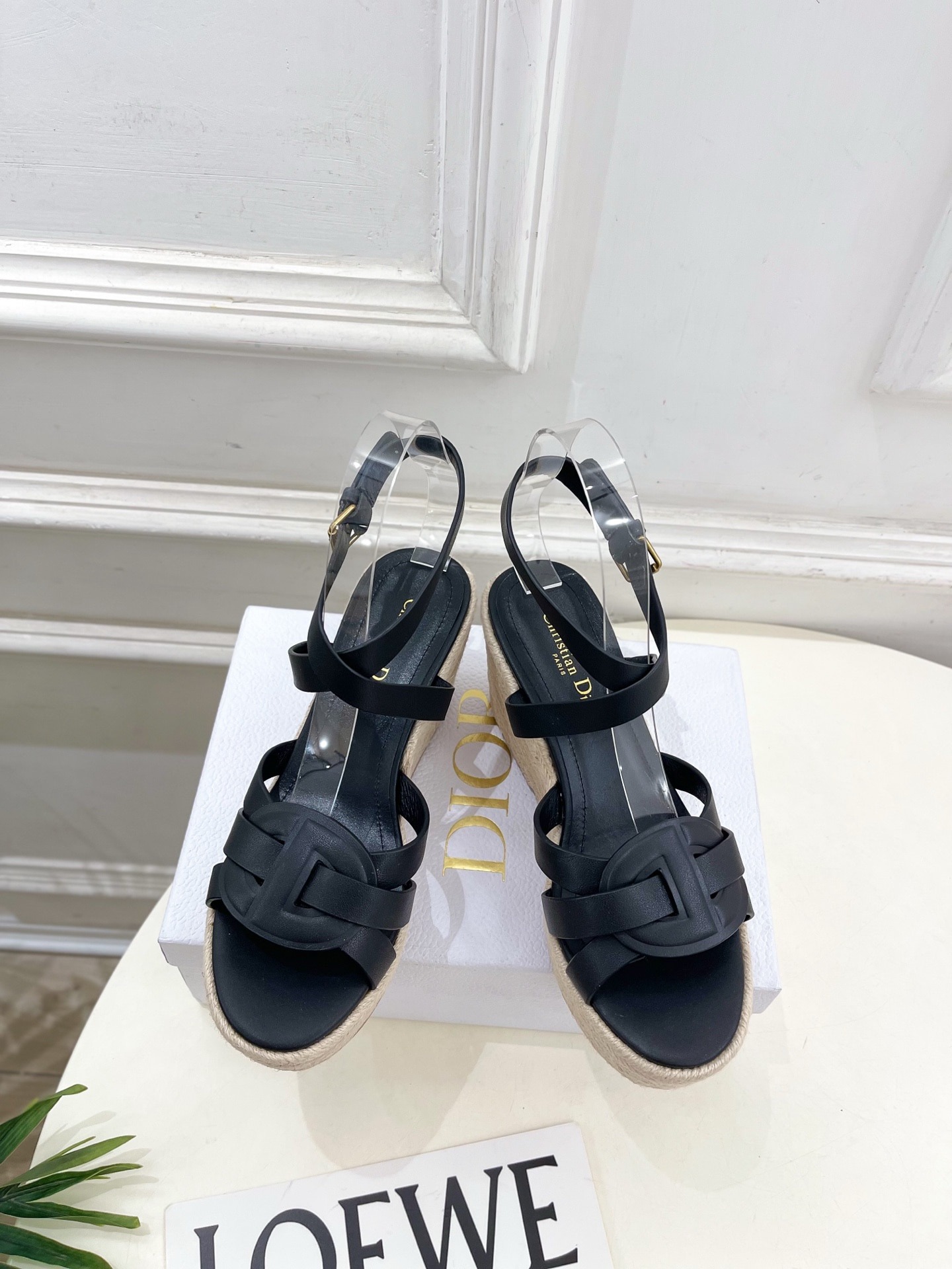 디* 25  신상 메쉬 로프 웨지 샌들