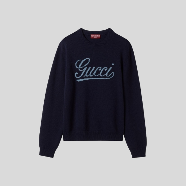 구찌 인타르시아 니트 울 스웨터