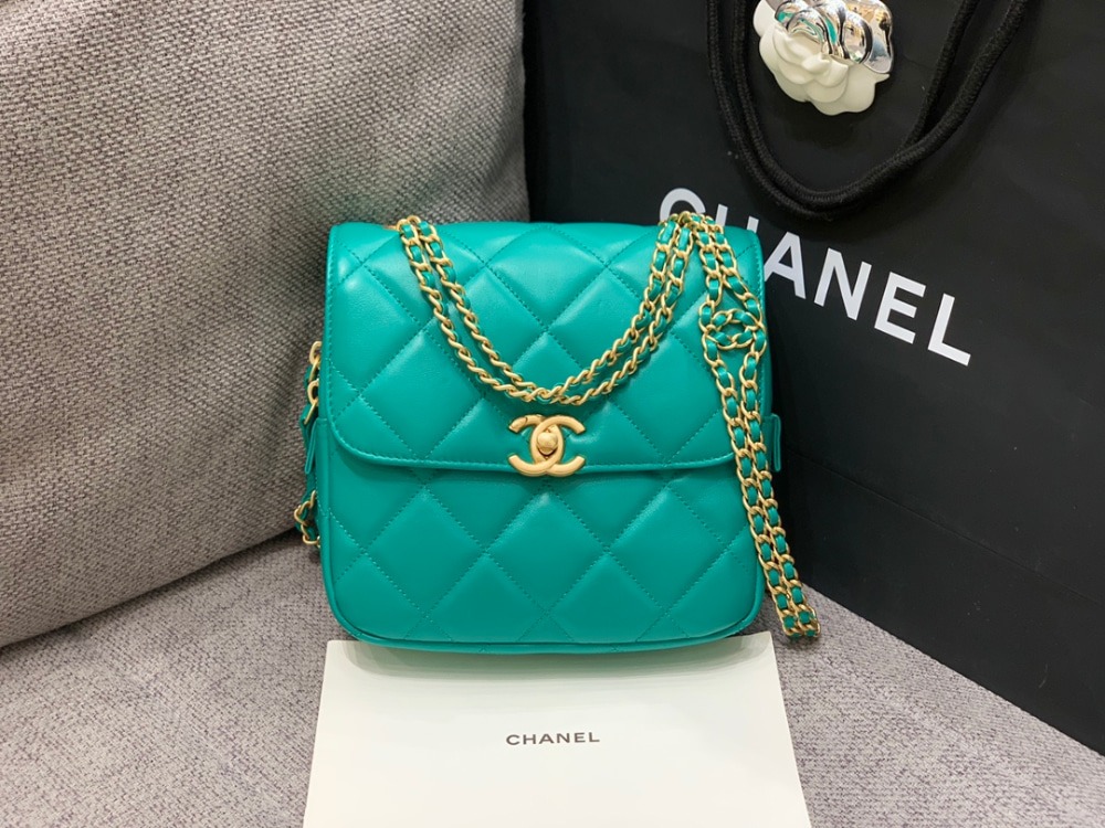 샤* CC 로고 Ado 아도 체인 백팩 