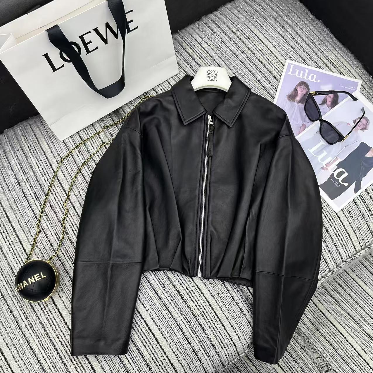 로*베 25 신상 숄카라 양가죽 점퍼