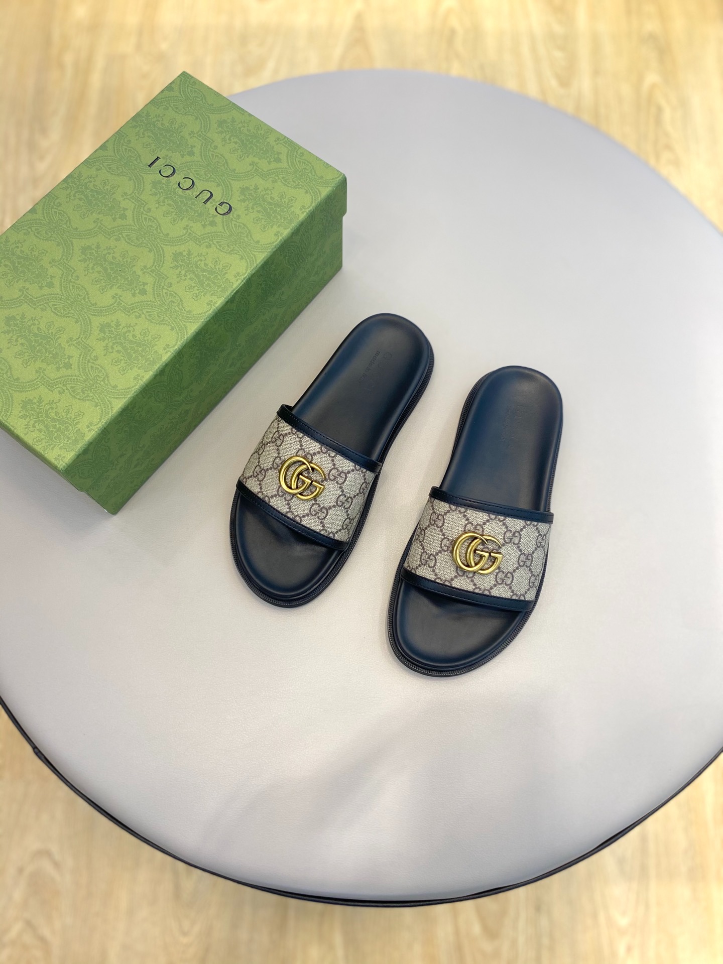 구* 고급 남성 여름 슬리퍼