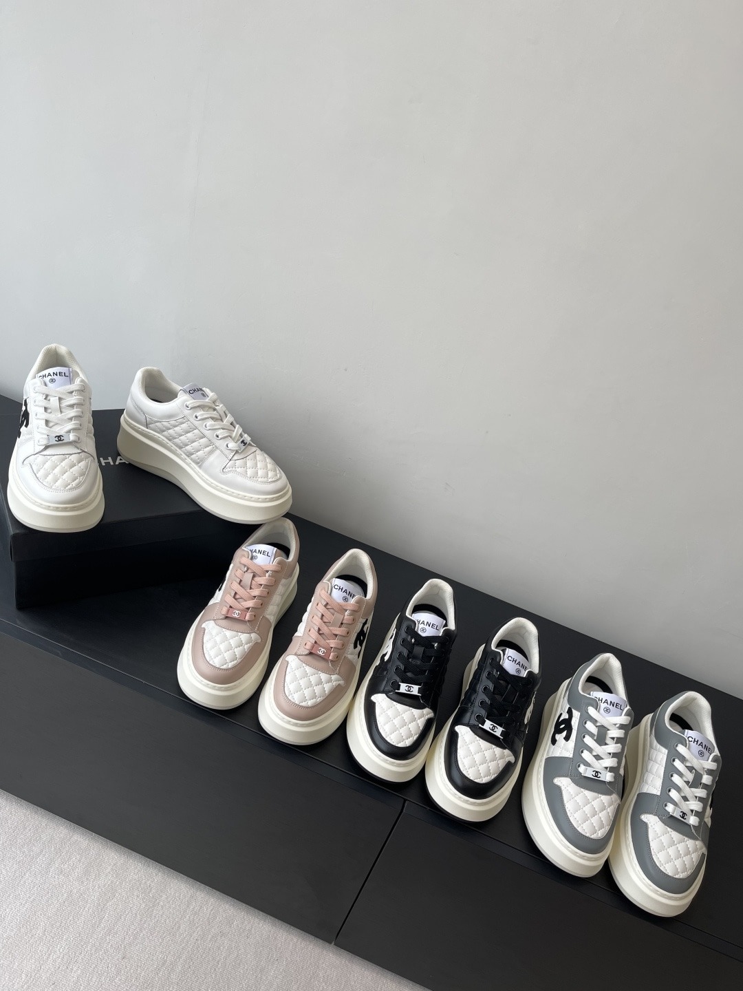 샤* 25ss 봄여름 신상 통굽 스니커즈