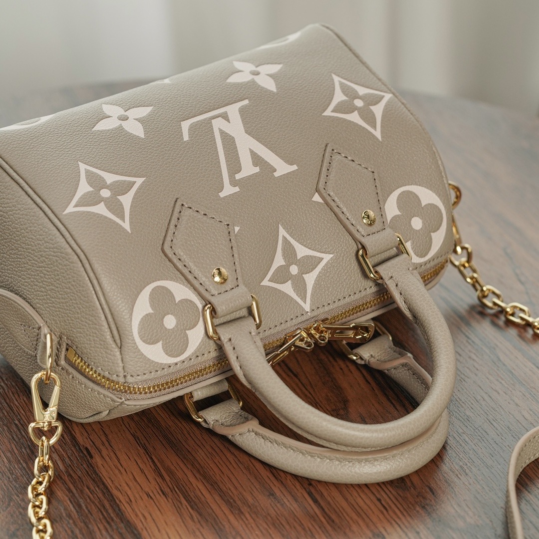 루이비통 스피디 반둘리에 20 바이 컬러 모노그램 앙프렝뜨 가죽