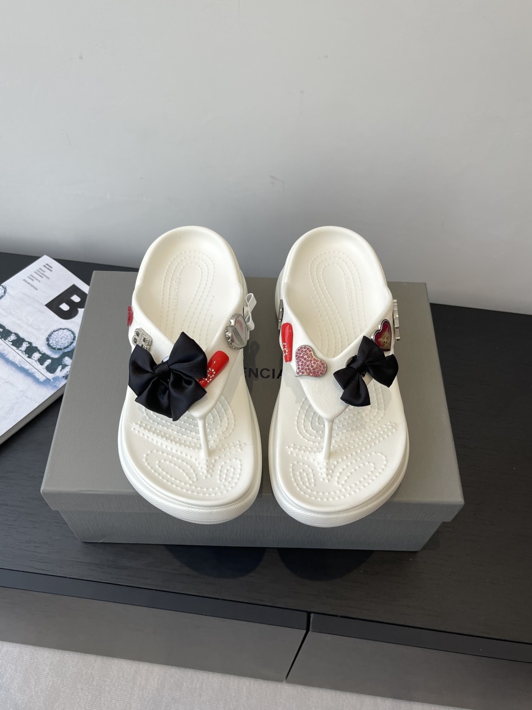 발*시아가 25ss 여름 신상 리본 통굽 슬리퍼