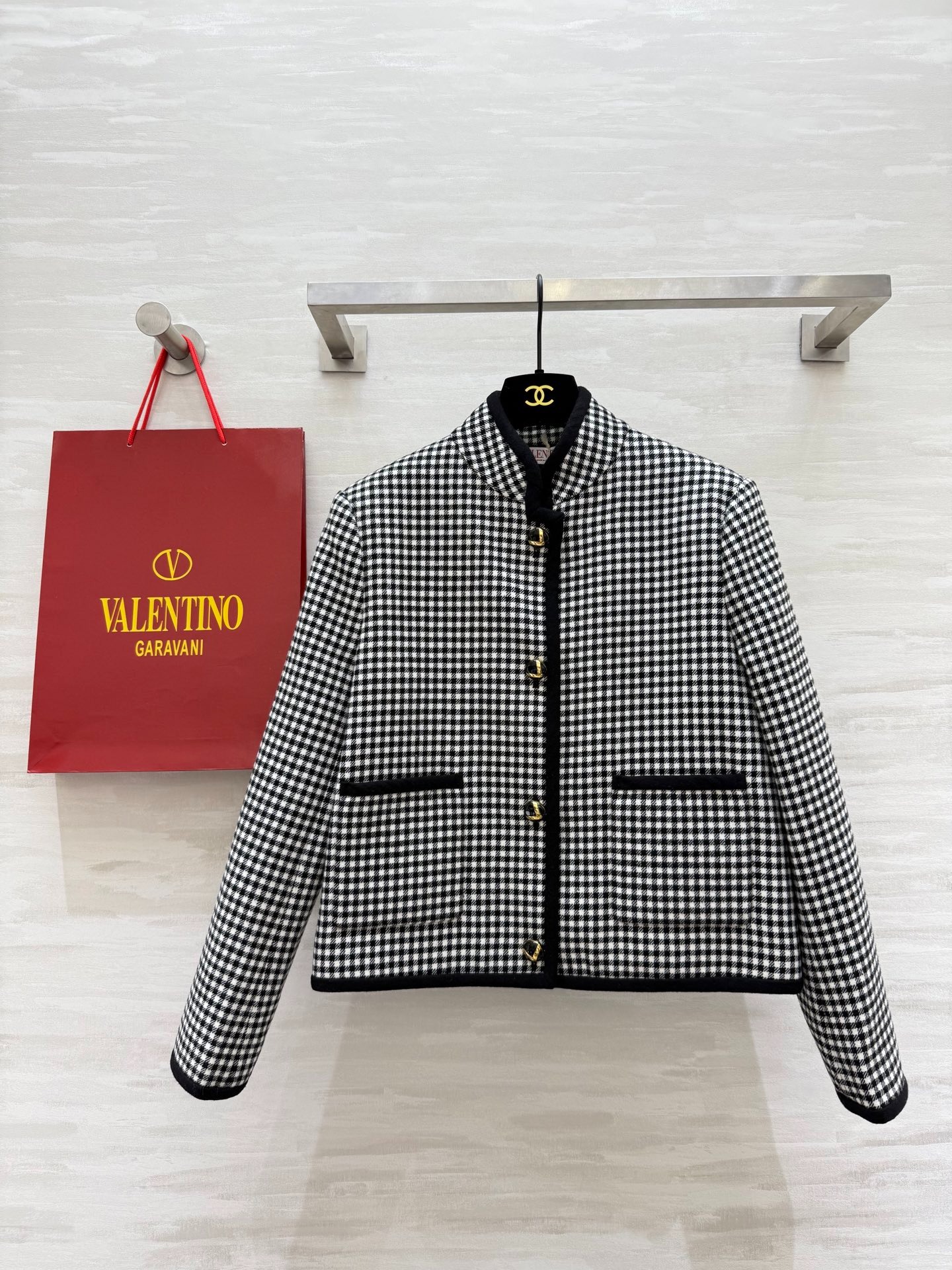 발*티노 신상 울혼방 체크코트