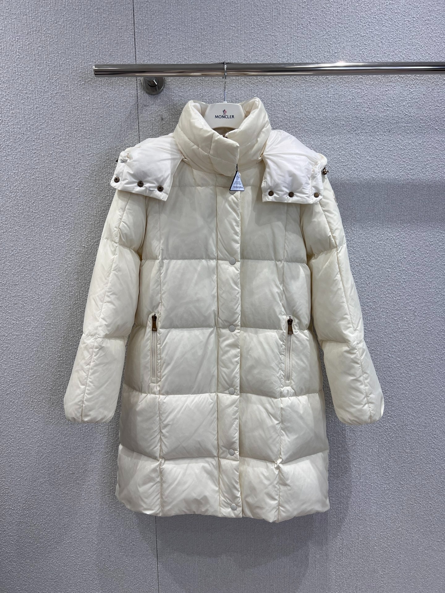 몽*레르 25Fw 신상 롱 하이넥 후드 패딩